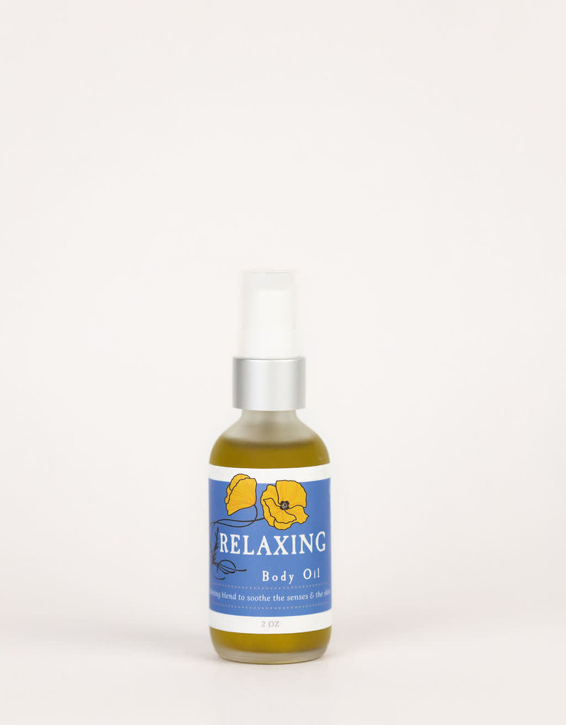 Golden Poppy Herbs Relaxing Body Oil, 2oz