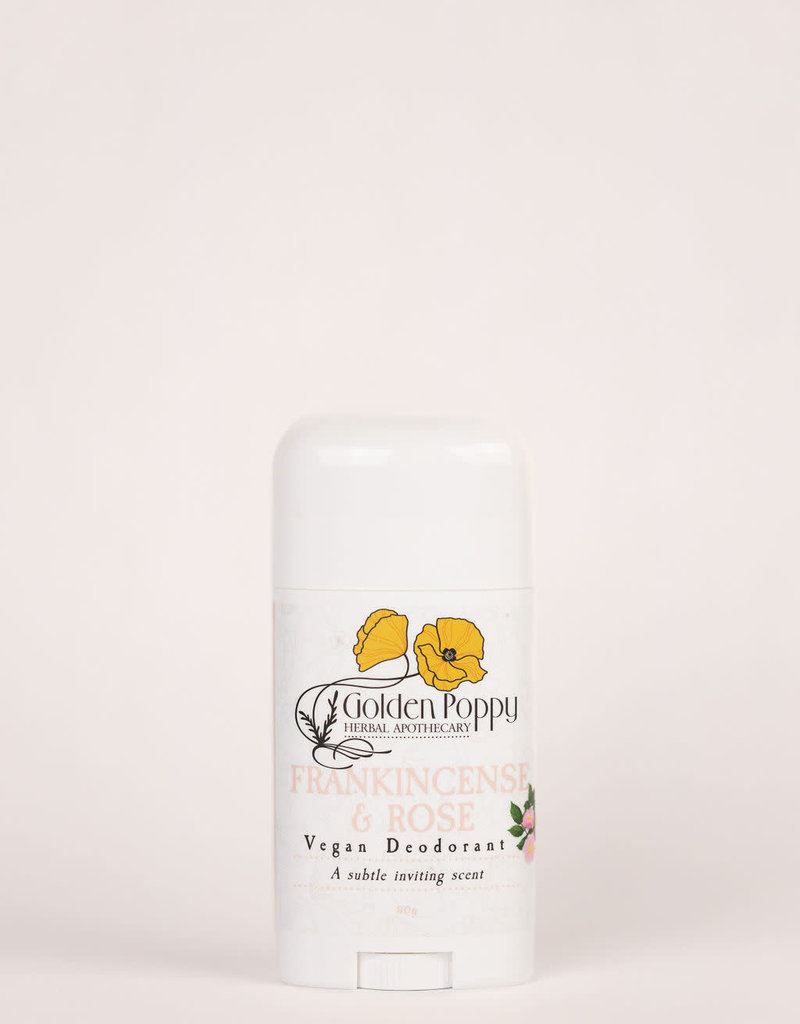 Golden Poppy Herbs Frankincense & Rose Vegan Deodorant Large