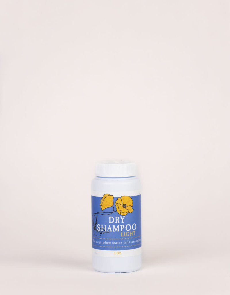 Golden Poppy Herbs Herbal Dry Shampoo Powder, LIGHT 1 oz