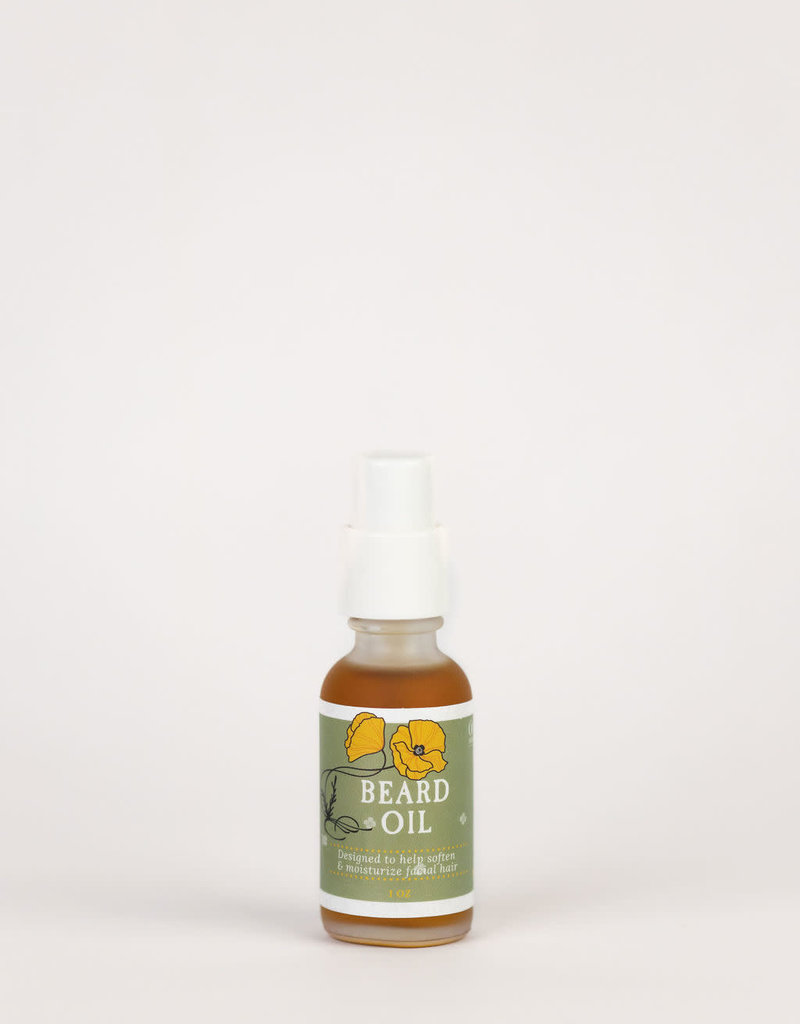 Golden Poppy Herbs Beard Oil, 1 oz