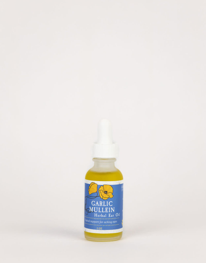 Golden Poppy Herbs Garlic & Mullein Ear Oil, 1/2 oz