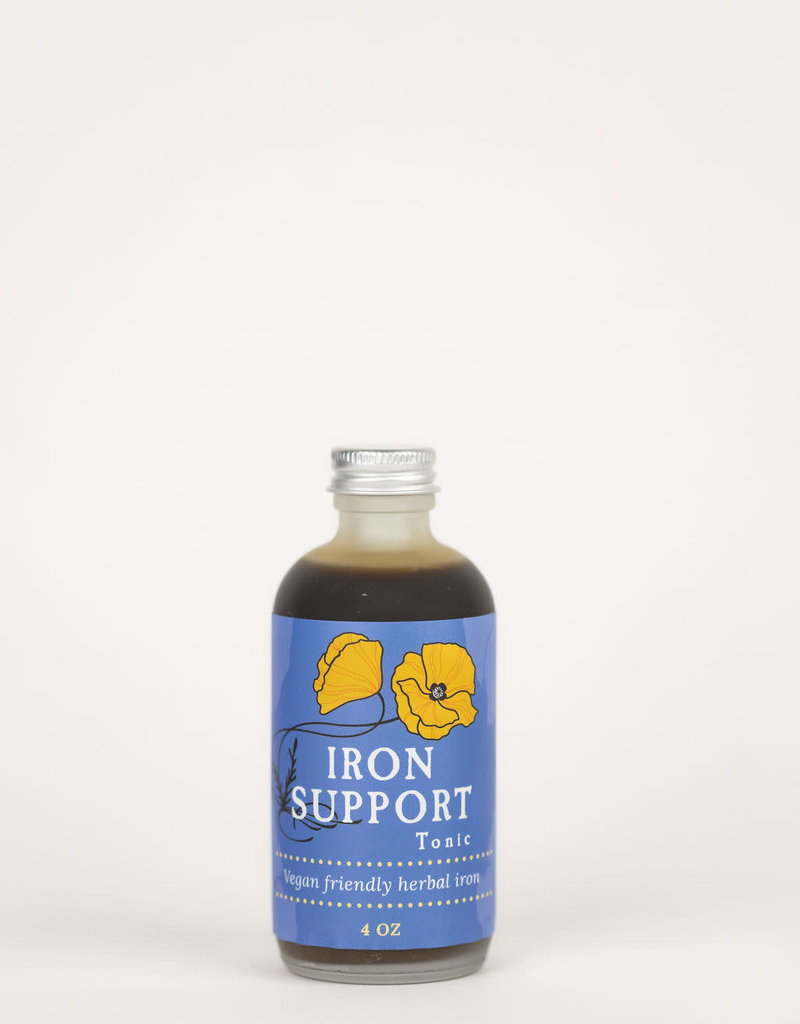 Golden Poppy Herbs Iron Support Tonic Elixir, 4 oz