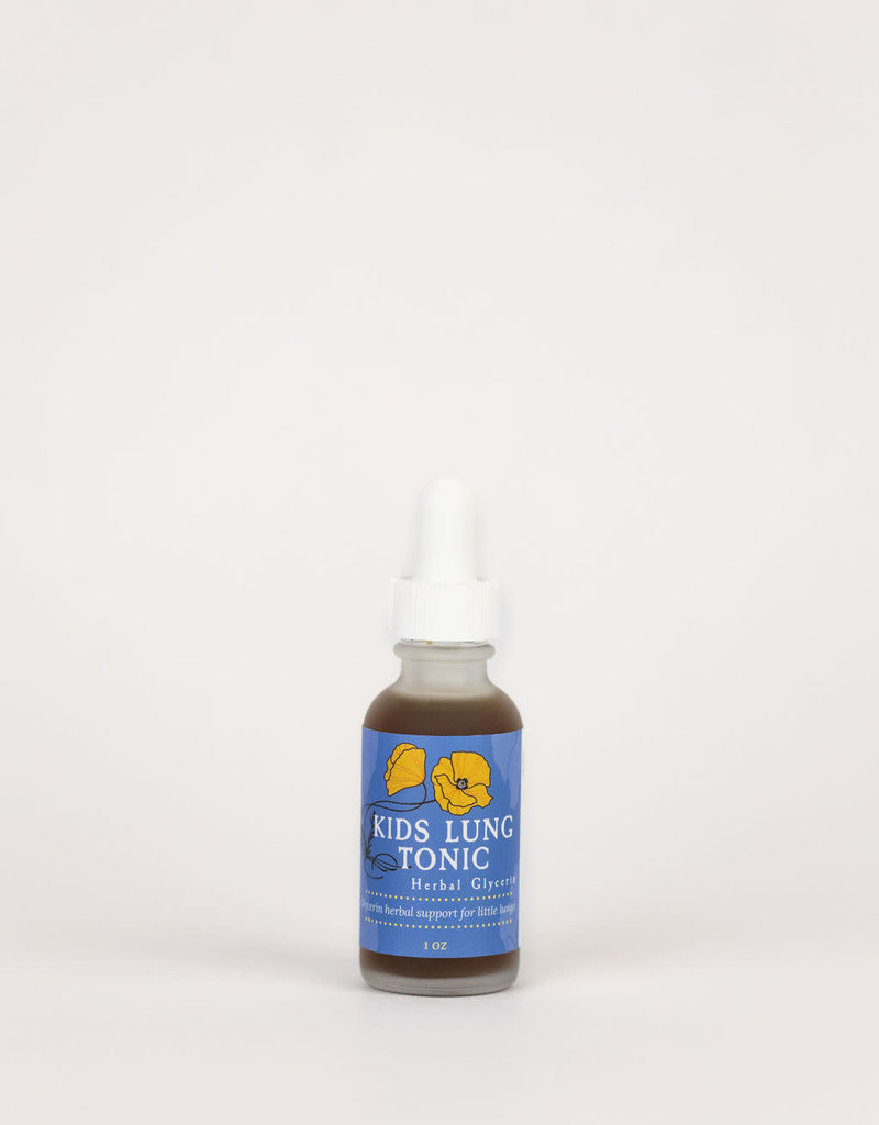 Golden Poppy Herbs Kids Lung Tonic Herbal Glycerite 1 oz