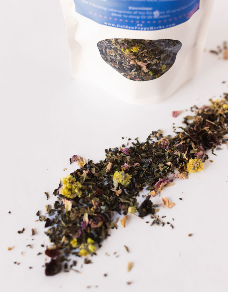 Golden Poppy Herbs Beautiful Tea, 14 oz Tube (65g)