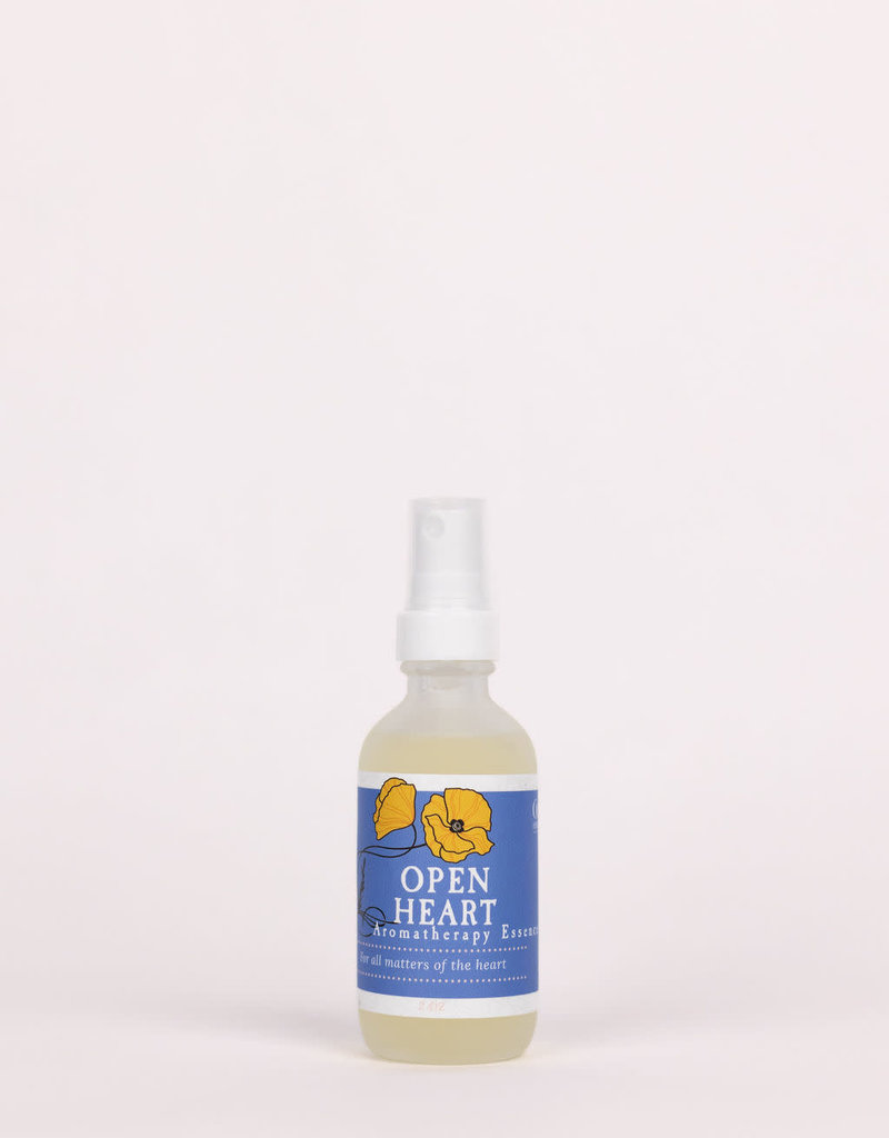 Golden Poppy Herbs Open Heart Essential Essence Spray