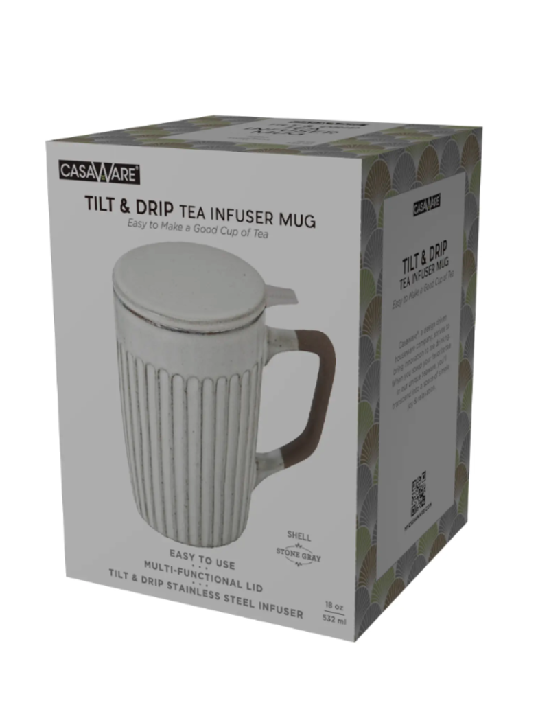 CasaWare 18oz Ceramic Tea Infuser Mug -