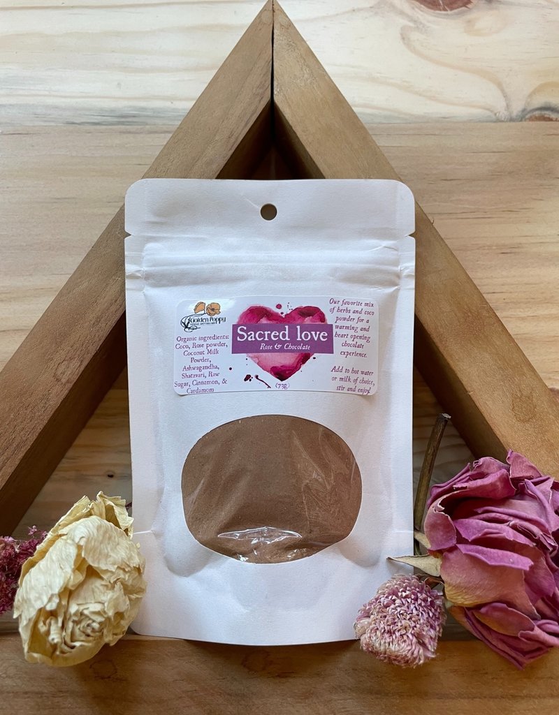Golden Poppy Herbs Sacred Love Hot Coco Mix