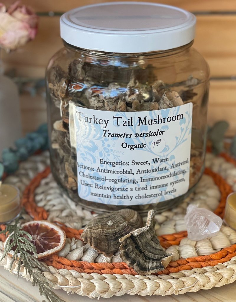 Golden Poppy Herbs Turkey Tail Mushroom, wild-crafted, bulk/oz