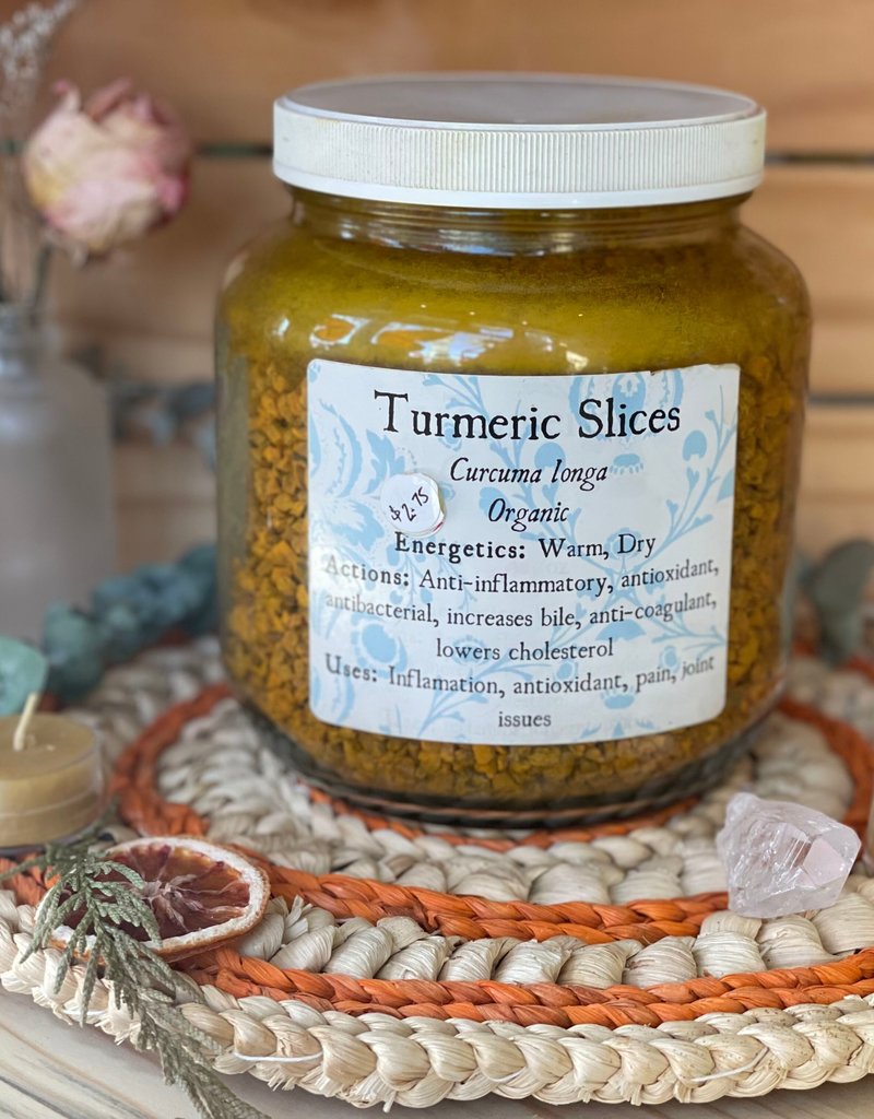 Golden Poppy Herbs Turmeric Pieces, organic, bulk/oz