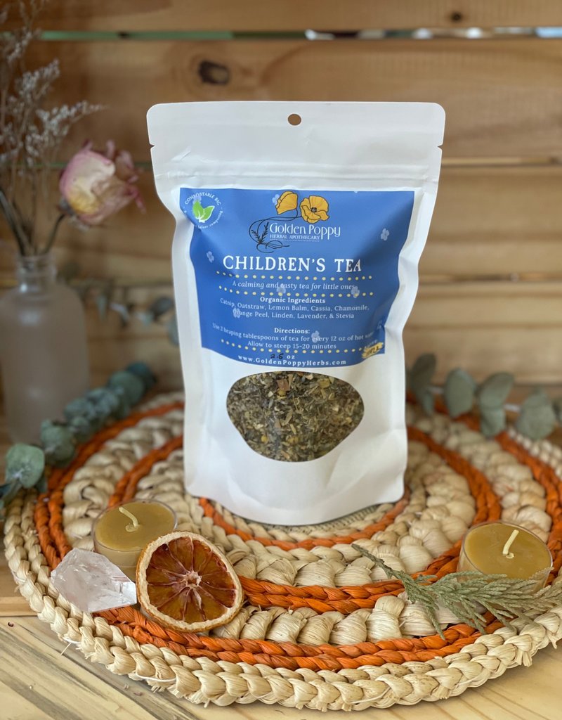 Golden Poppy Herbs Children's Tea, 20oz Tube (80g)