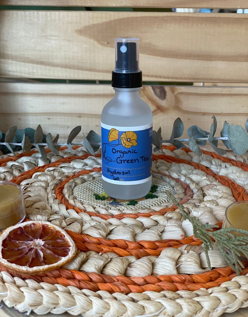 Golden Poppy Herbs Green Tea Hydrosol, Organic 2oz Mister