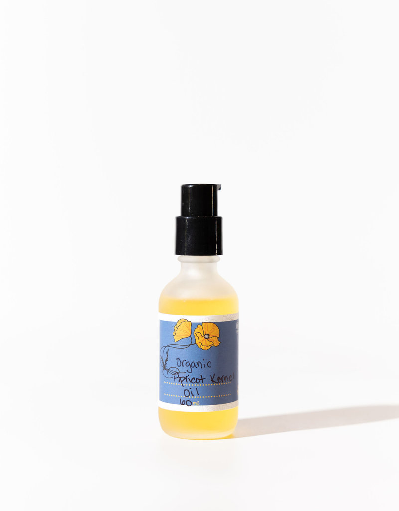 Golden Poppy Herbs Apricot Kernel Oil, Organic 2oz Bottle