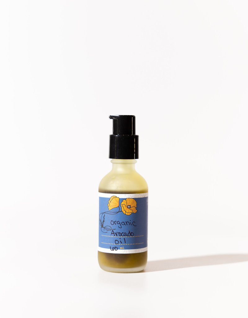 Golden Poppy Herbs Avocado Oil, Organic 2oz Bottle