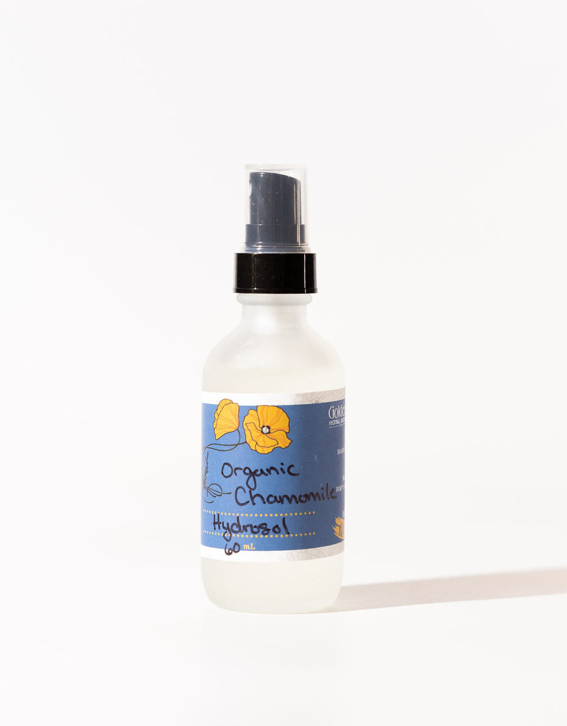 Golden Poppy Herbs Chamomile Hydrosol, Organic 2oz Mister