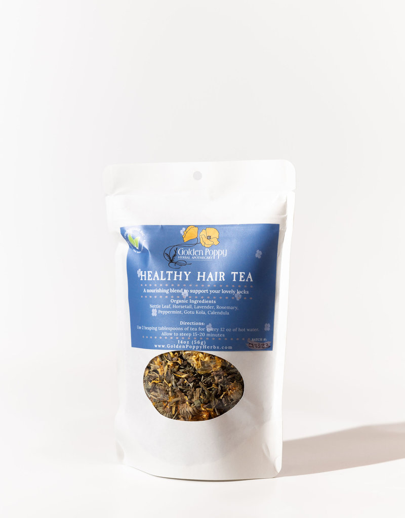 Golden Poppy Herbs Healthy Hair Tea