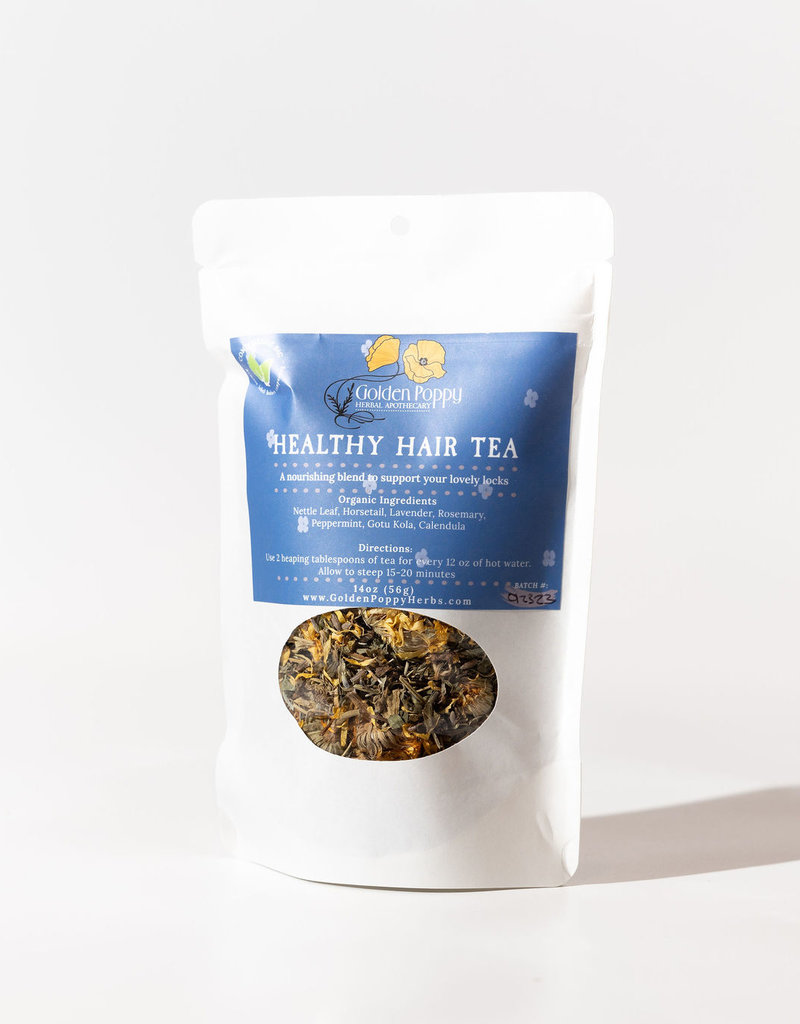 Golden Poppy Herbs Healthy Hair Tea