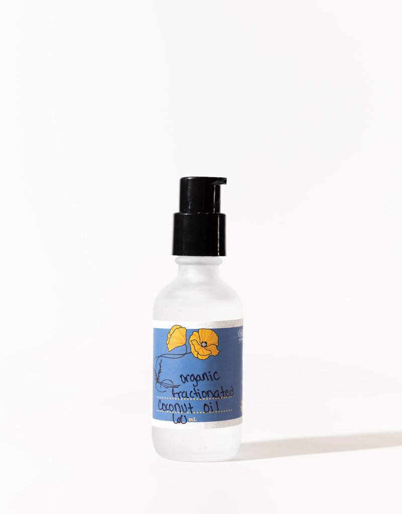 Golden Poppy Herbs Fractionated Coconut Oil, Organic 2oz bottle