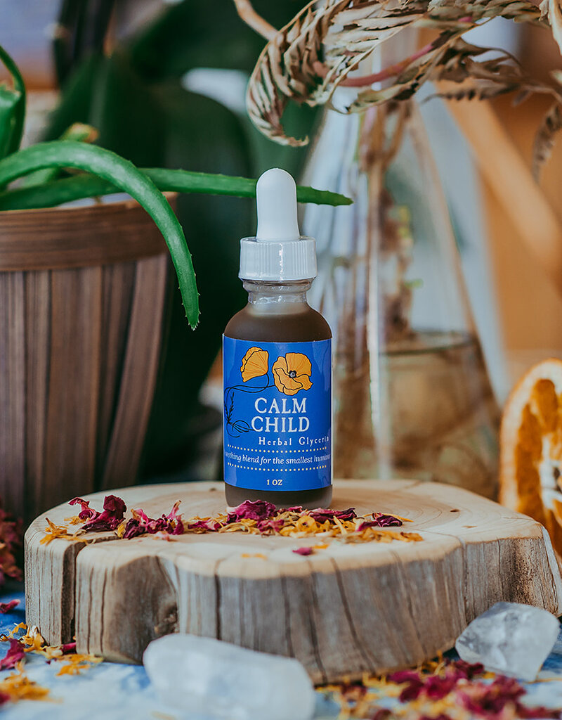 Golden Poppy Herbs Calm Child Glycerite Tincture , 1oz