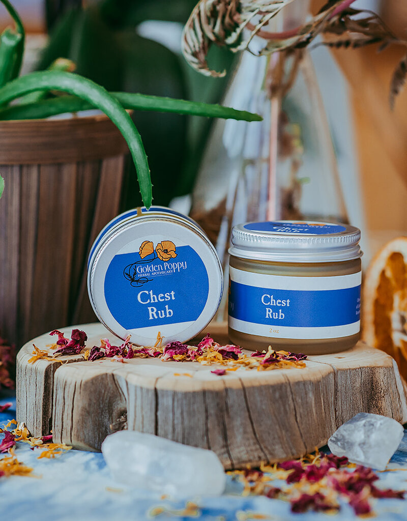 Golden Poppy Herbs Chest Rub, 2 oz