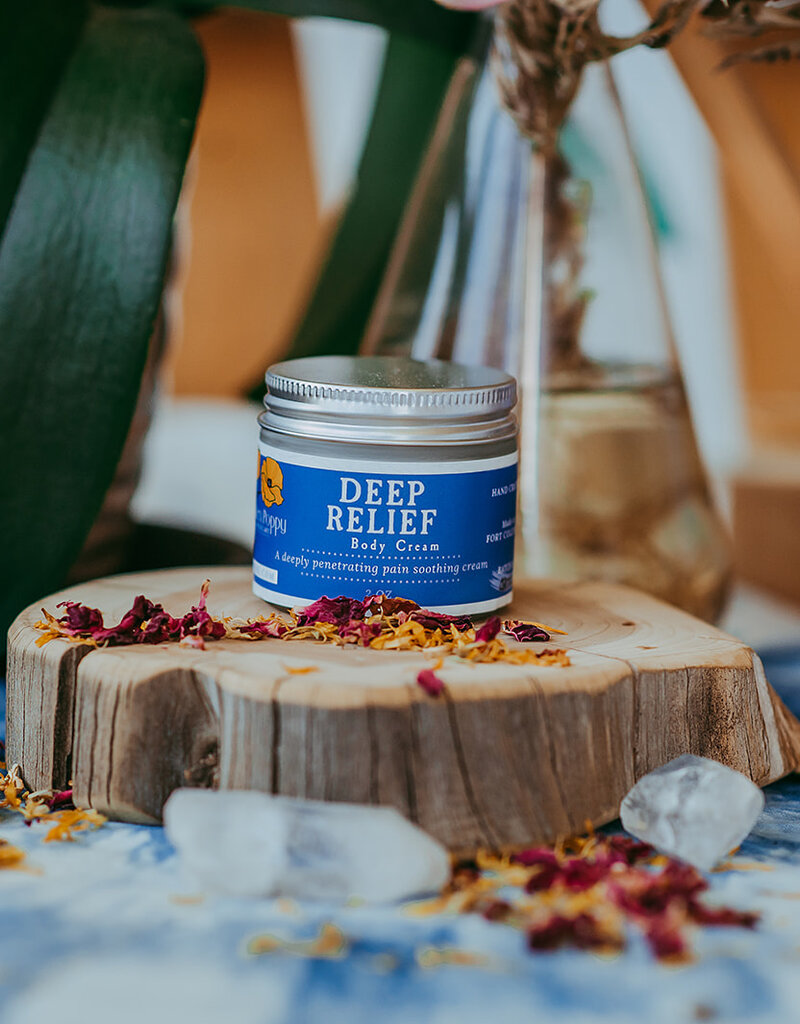 Golden Poppy Herbs Deep Relief Body Cream, 2 oz jar