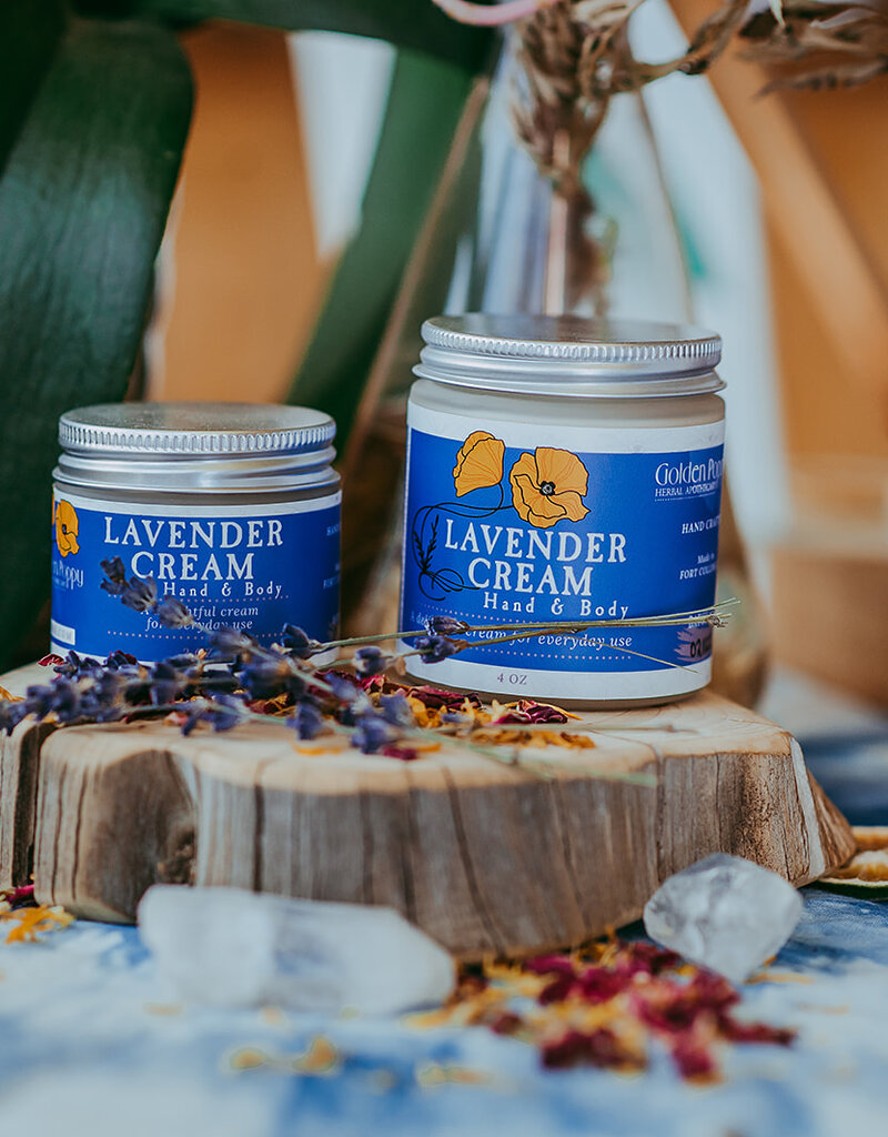 Golden Poppy Herbs Lavender Body Cream 4 oz