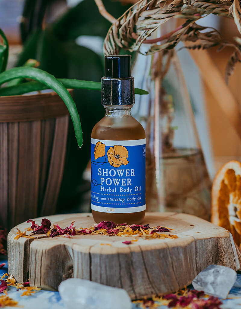 Golden Poppy Herbs Shower Power Body Oil