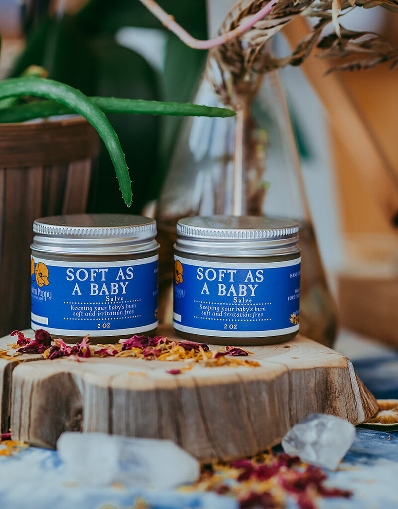 Golden Poppy Herbs Soft as a Baby Salve, 2oz
