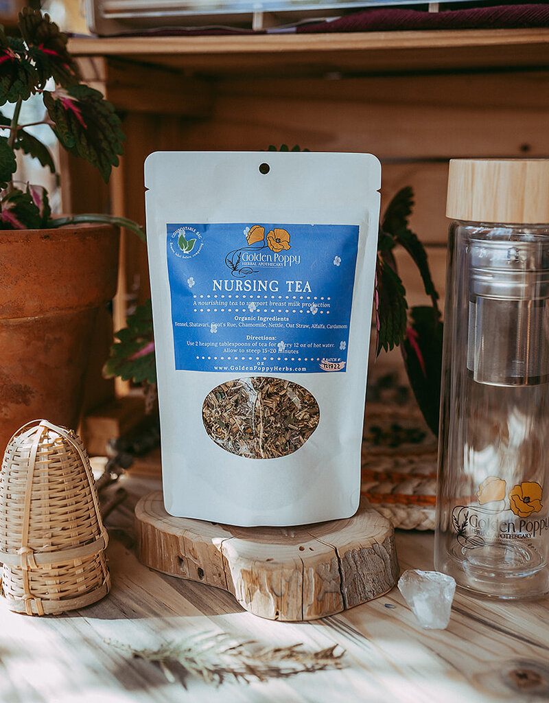 Golden Poppy Herbs Nursing Tea, 14 oz Tube (98g)