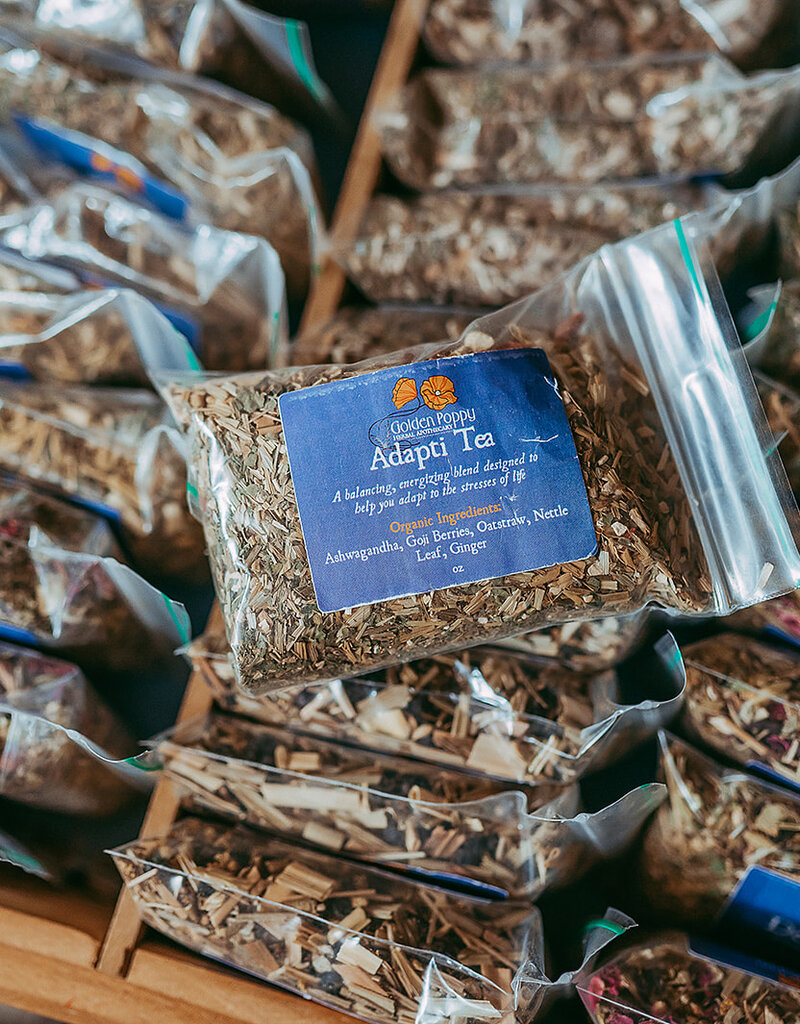 Golden Poppy Herbs Adapti Tea, 14 oz Tube (112g)