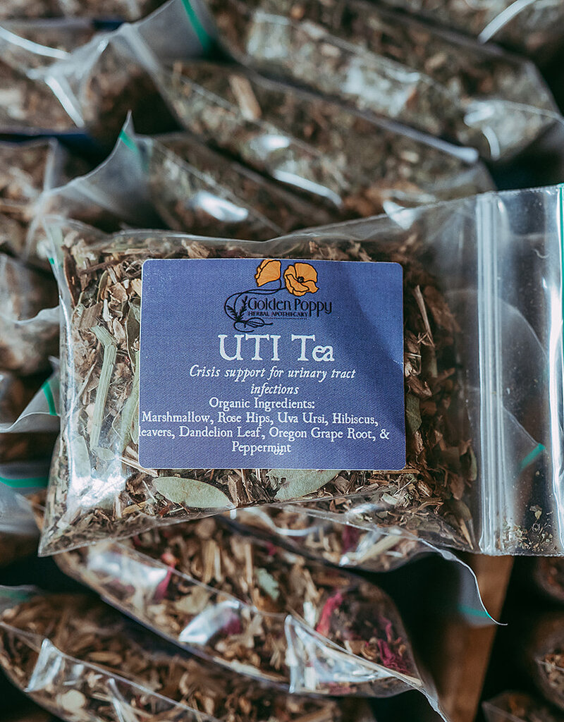 Golden Poppy Herbs UTI Tea, 20oz Tube (112g)