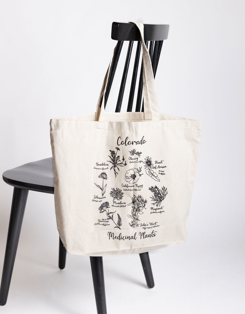 Golden Poppy Herbs Golden Poppy Canvas Tote Bag - Medicinal Flowers