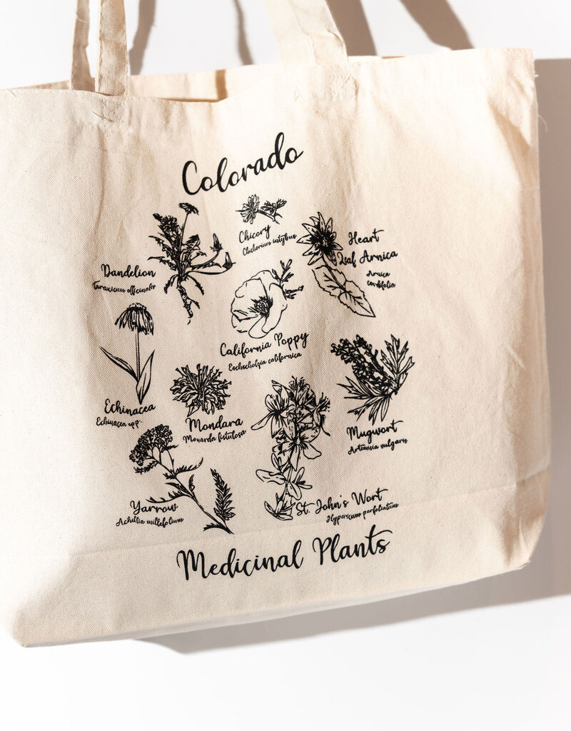 Golden Poppy Herbs Golden Poppy Canvas Tote Bag - Medicinal Flowers