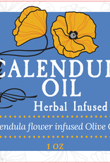 Golden Poppy Herbs Calendula Infused Olive Oil 1 oz bottle