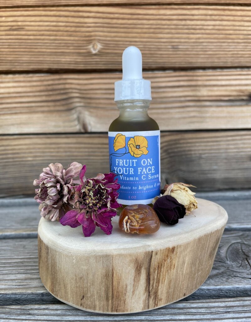 Golden Poppy Herbs Fruit for your Face Vitamin C Serum, 1 oz