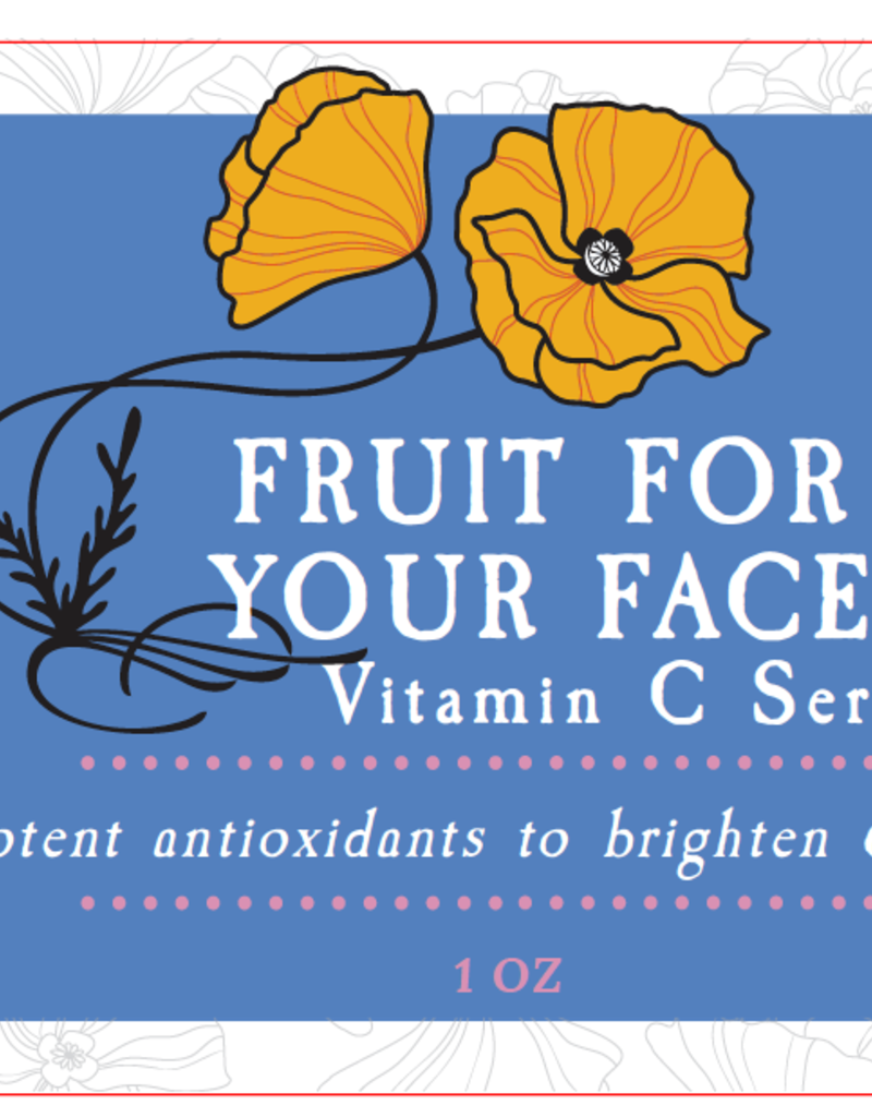 Golden Poppy Herbs Fruit for your Face Vitamin C Serum, 1 oz