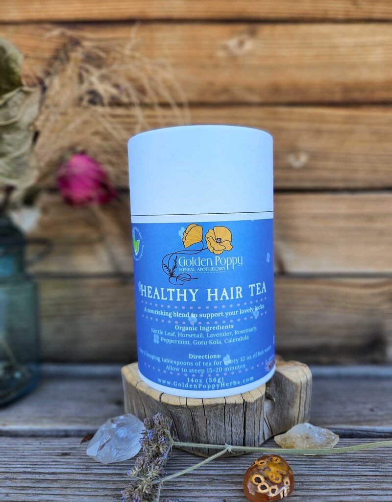 Golden Poppy Herbs Healthy Hair Tea