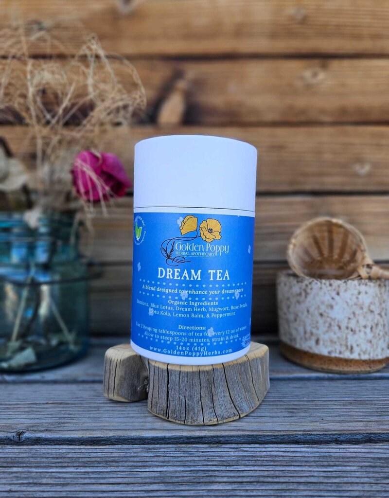 Golden Poppy Herbs Dream Tea, 14 oz Tube (50 g)