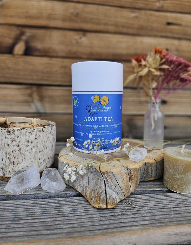 Golden Poppy Herbs Adapti Tea, 14 oz Tube (112g)