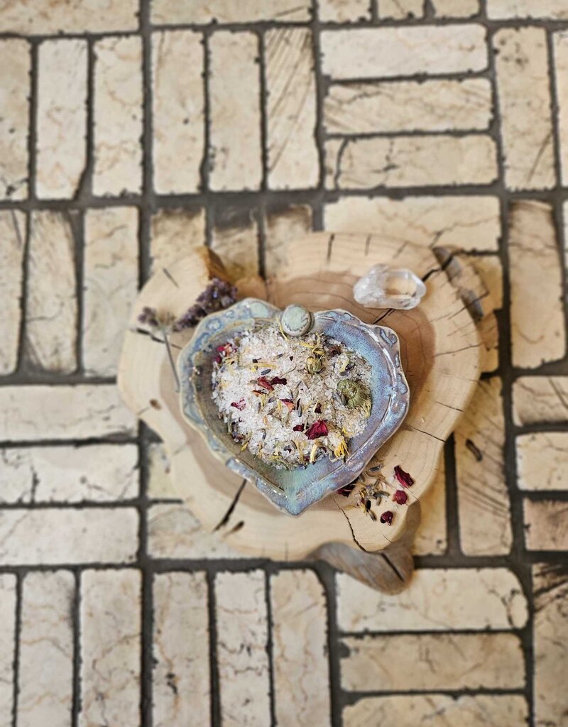 Golden Poppy Herbs Flower Power Bath Salts, 14 oz Tube