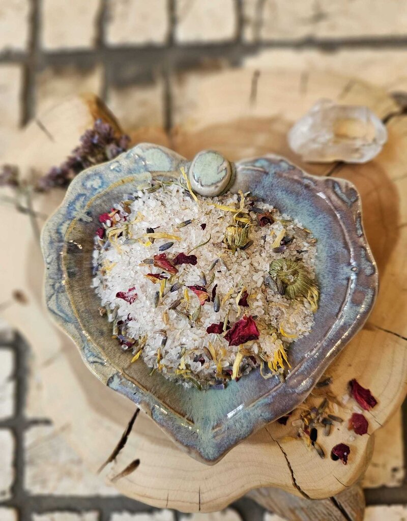 Golden Poppy Herbs Flower Power Bath Salts, 14 oz Tube