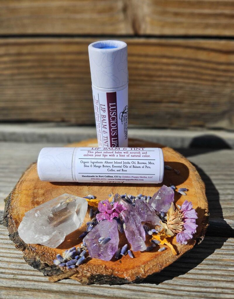 Golden Poppy Herbs Luscious Lips Lip Balm & Tint