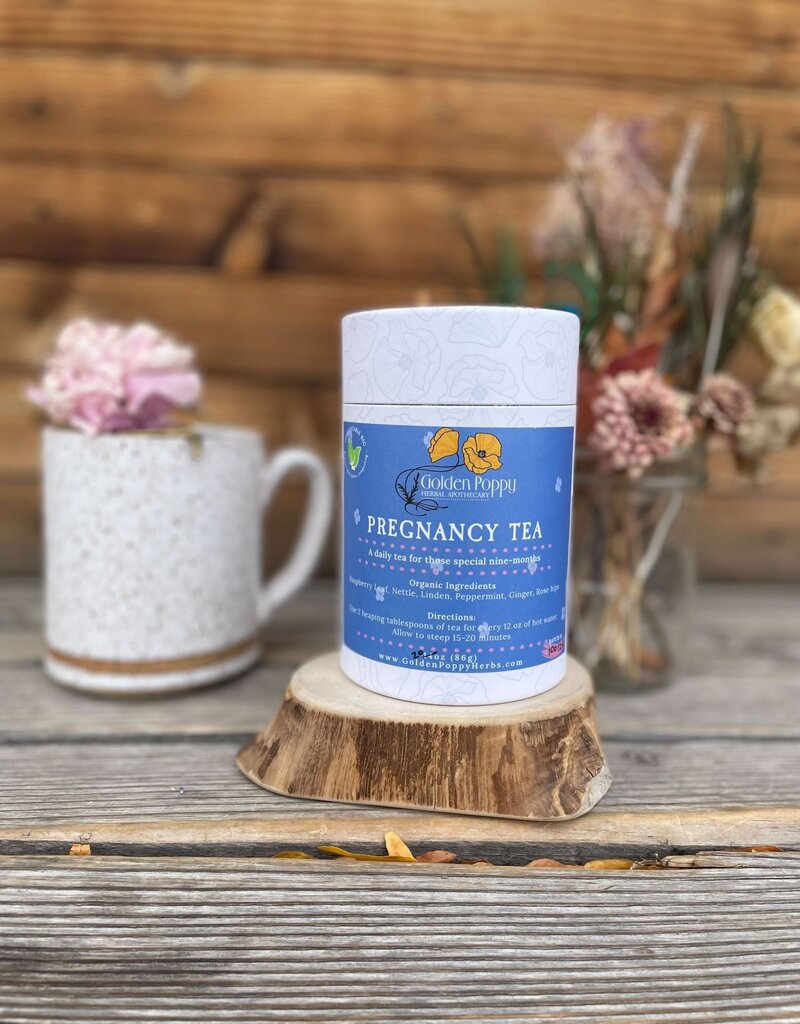 Golden Poppy Herbs Pregnancy Tea, 20 oz Tube (86g)