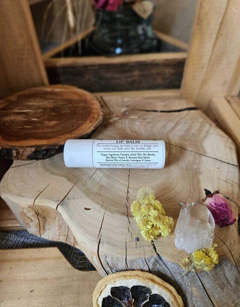 Golden Poppy Herbs Lavender & Lemon Lip Balm