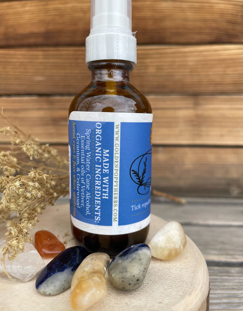 Golden Poppy Herbs Tick Spray 2 oz