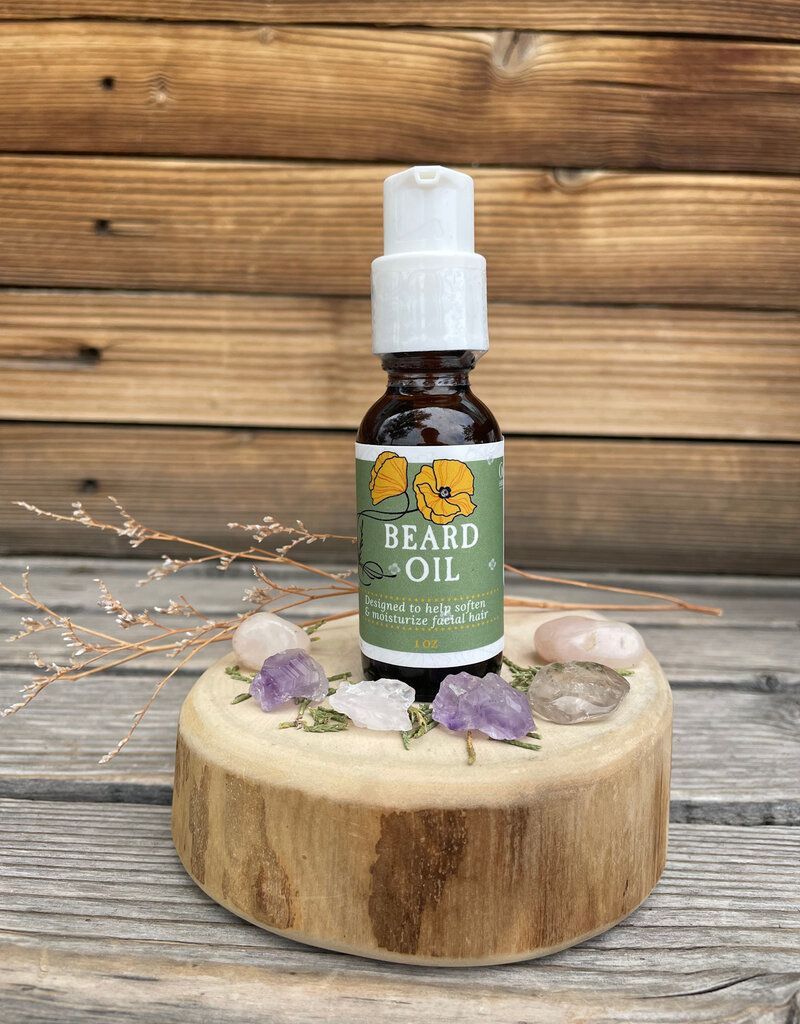 Golden Poppy Herbs Beard Oil, 1 oz