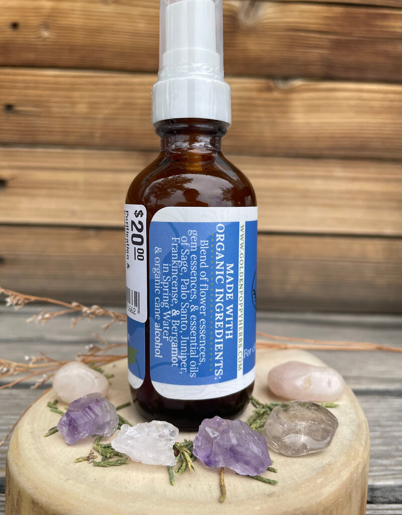 Golden Poppy Herbs Purification & Protection Essential Essence Spray