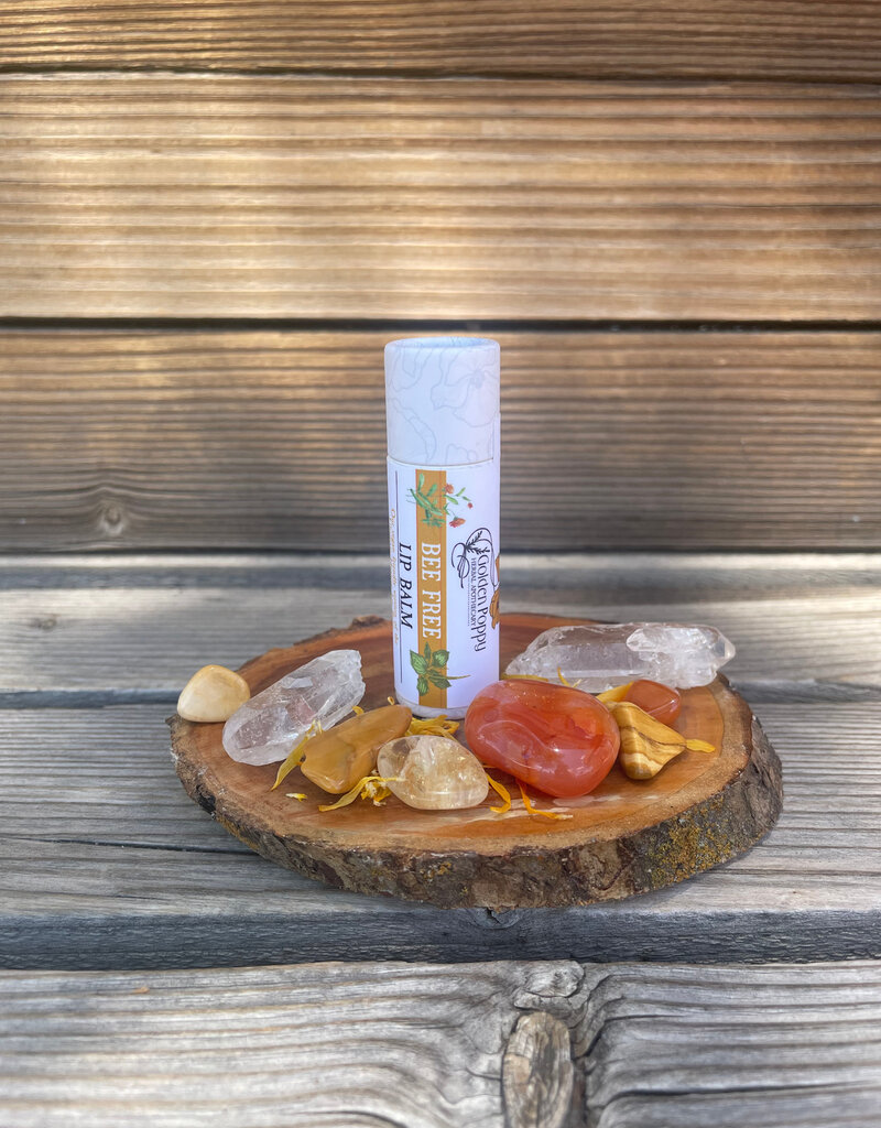 Golden Poppy Herbs Bee Free! Lip Balm
