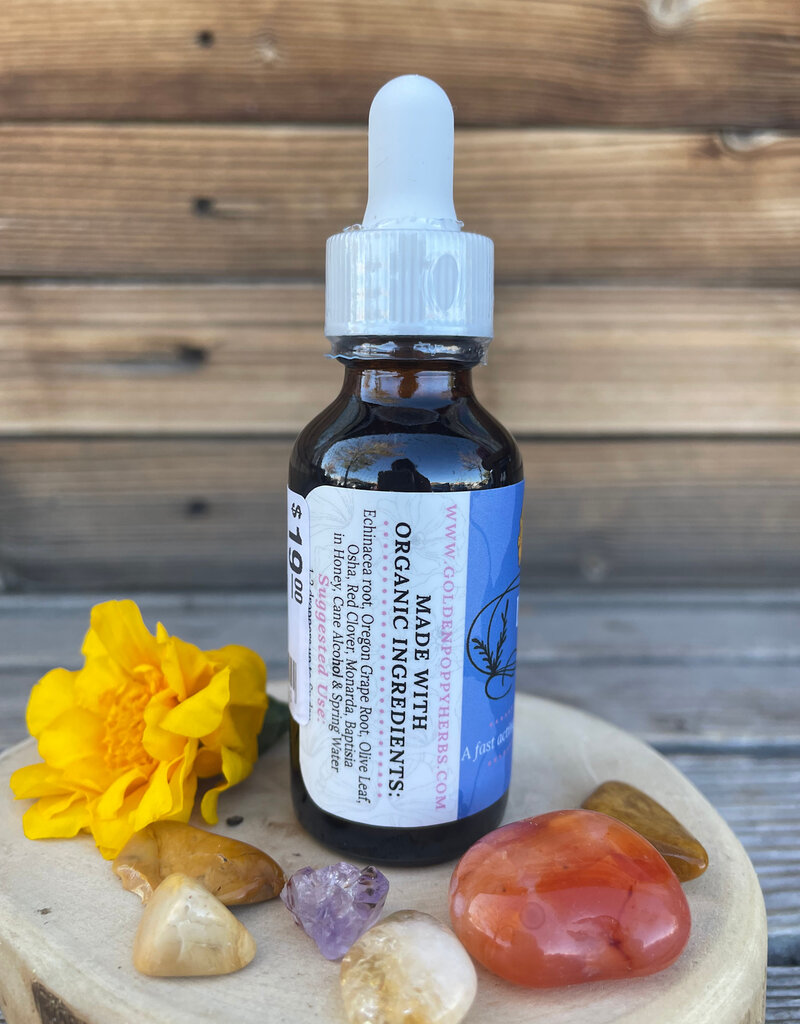 Golden Poppy Herbs Immune Boost Tincture 1 oz.