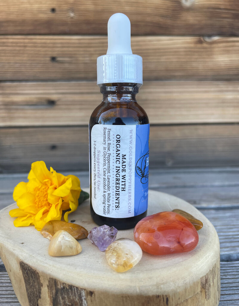 Golden Poppy Herbs Headache Relief Tincture Formula, 1oz