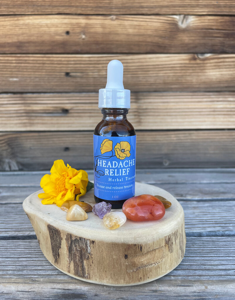 Golden Poppy Herbs Headache Relief Tincture Formula, 1oz